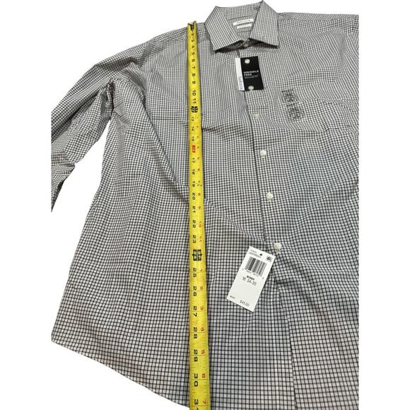 Van Heusen Checked Multicolor Shirt Size 18 34/35 Wrinkle Free Regular Fit NWT - Picture 6 of 15